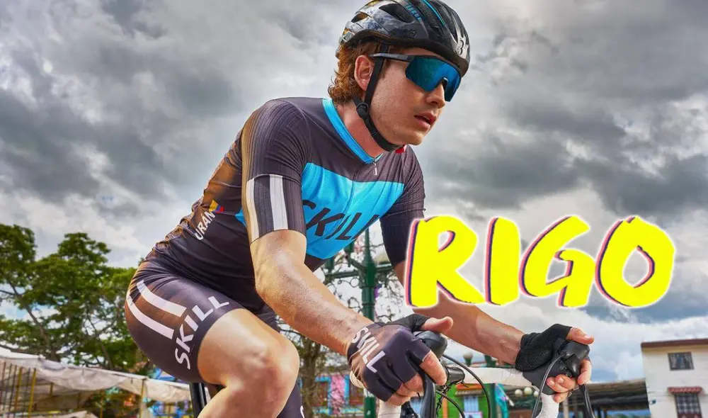 Juan Pablo Urrego es quien interpreta a Rigoberto Urán en la novela ‘Rigo’. Foto: composición LR/RCN Juan Pablo Urrego es quien interpreta a Rigoberto Urán en la novela ‘Rigo’. Foto: composición LR/RCN