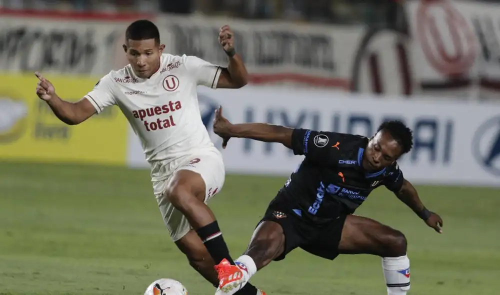 Universitario debutó en la Copa Libertadores frente de Liga de Quito. Foto: La República/Luis Jiménez