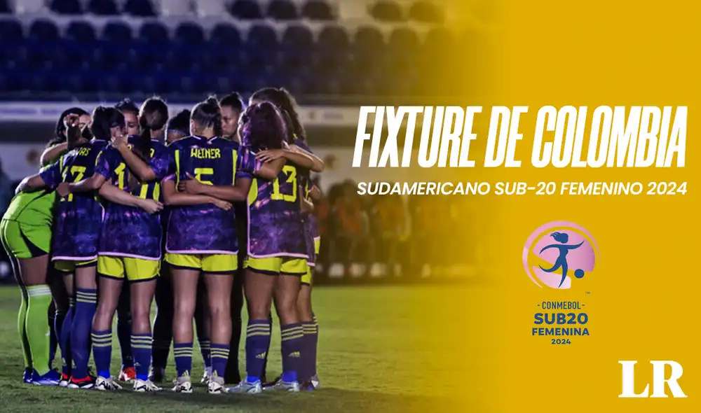 Guarda en tu agenda el fixture de Colombia en el Sudamericano Sub-20 Femenino 2024. Las cafeteras debutarán el domingo 14 de abril. Foto: composición de Fabrizio Oviedo/LR/FCF Guarda en tu agenda el fixture de Colombia en el Sudamericano Sub-20 Femenino 2024. Las cafeteras debutarán el domingo 14 de abril. Foto: composición de Fabrizio Oviedo/LR/FCF