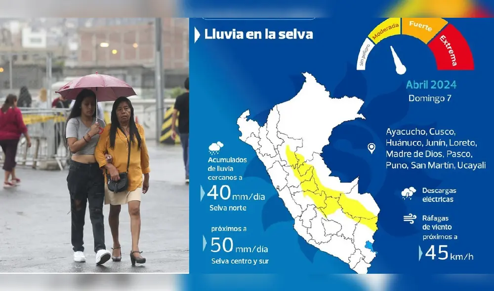 Senamhi recomienda tomar precauciones ante la presencia de lluvias. Foto: La República Senamhi recomienda tomar precauciones ante la presencia de lluvias. Foto: La República