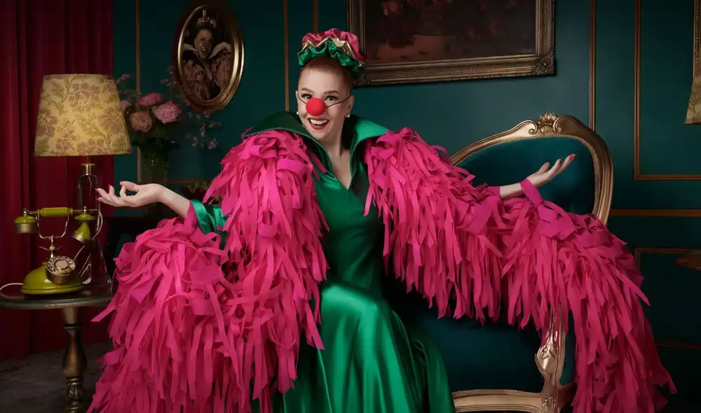 Johanna San Miguel protagoniza unipersonal con su recordado personaje de 'Pataclaun' al 100%. Foto: difusión