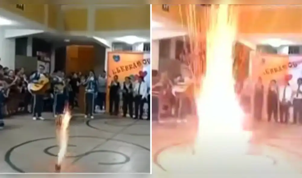 Hecho ocurrió en las instalaciones del colegio Nuestra Señora de la Anunciación, en Huacho. Foto: composición LR/captura de video/Conexión Norte Chico Hecho ocurrió en las instalaciones del colegio Nuestra Señora de la Anunciación, en Huacho. Foto: composición LR/captura de video/Conexión Norte Chico