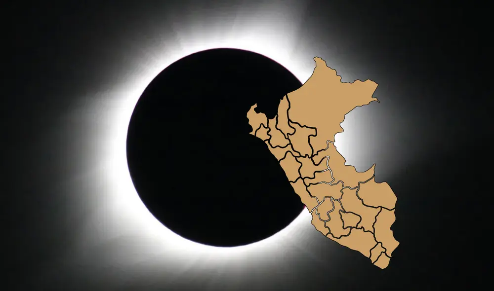 La última vez que se vio un eclipse solar total en Perú fue en 1994. Foto: NASA / composición LR