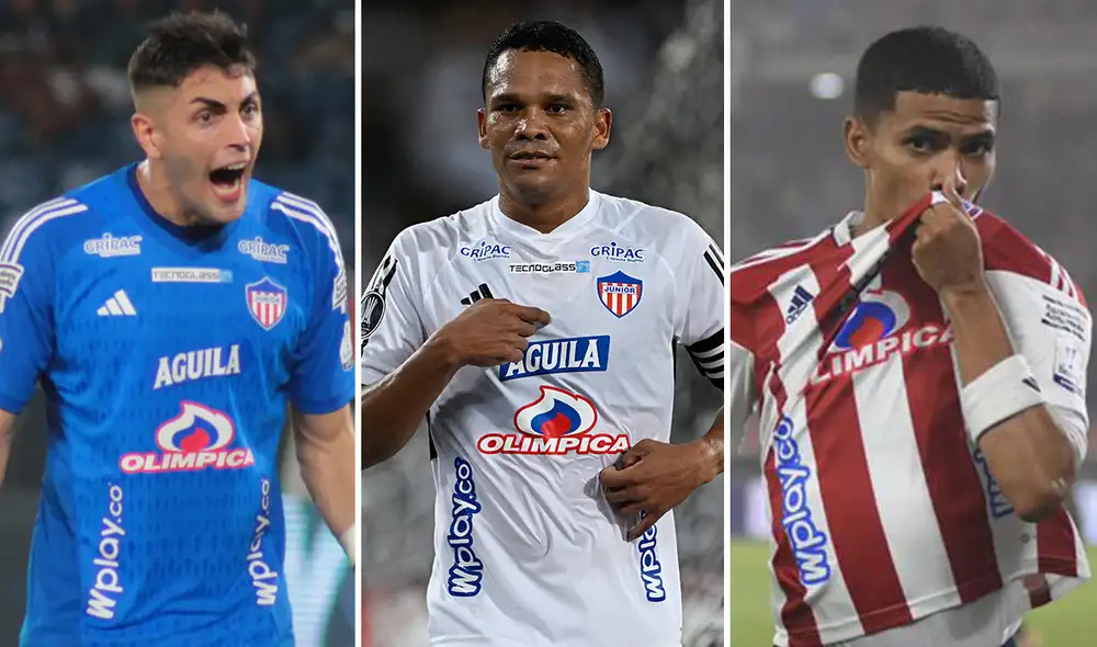La plantilla completa del Tiburón vale 23 millones de euros, casi 10 más que Universitario. Foto: composición de LR/Junior FC/AFP