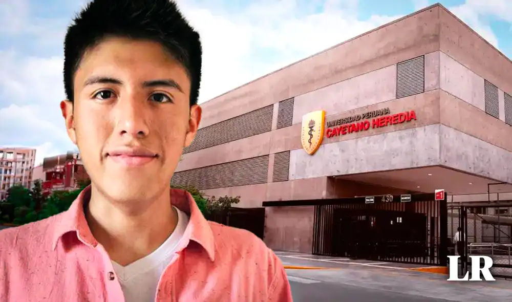 Diego Quicaño se preparó arduamente desde el cuarto año de secundaria para ingresar a la Universidad Peruana Cayetano Heredia. Foto: composición LR/Gerson Cardoso/UPCH/Diego