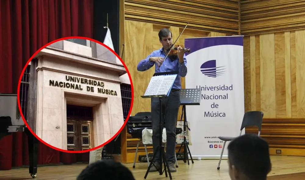 La actual Universidad Nacional de Música se inició en 1890 como la Academia Nacional de Música. Foto: Composición LR/UNM