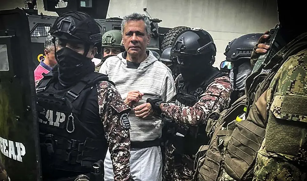 Según la Policía de Ecuador, Jorge Glas habría tomado varios medicamentos. Foto: AFP Según la Policía de Ecuador, Jorge Glas habría tomado varios medicamentos. Foto: AFP