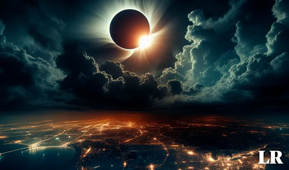 El próximo eclipse solar tomará algunos años en volver a aparecer en Estados Unidos. Foto: Copilot/IA