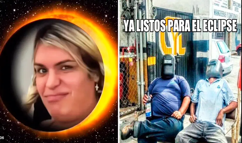 El eclipse solar generó una ola de divertidos memes en las redes sociales. Foto: composición LR/ X