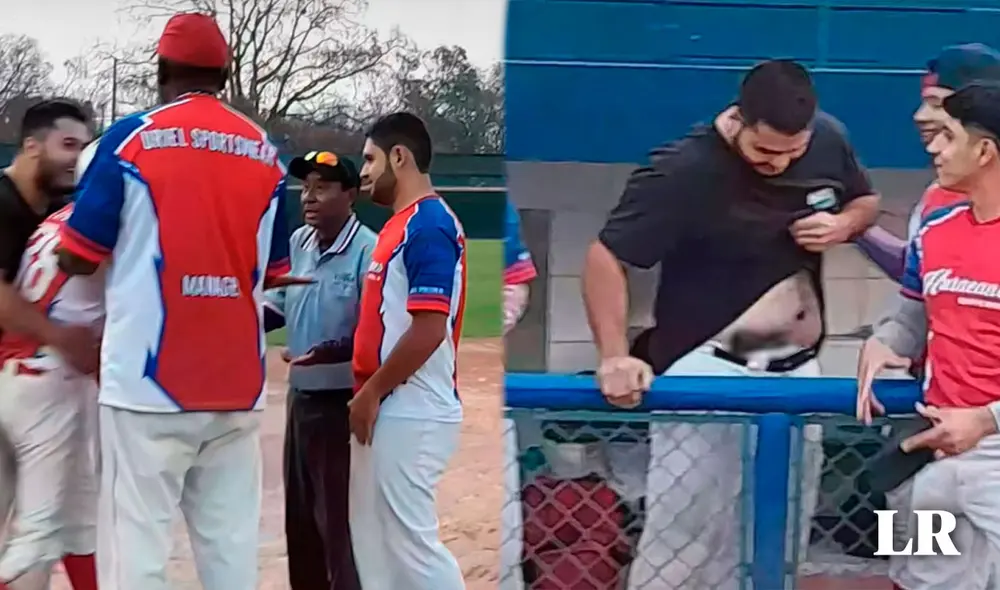 El sujeto con el arma participó en una pelea de jugadores de Huracanes con los árbitros. Foto: composición LR / Béisbol sin censura / Antorcha deportiva El sujeto con el arma participó en una pelea de jugadores de Huracanes con los árbitros. Foto: composición LR / Béisbol sin censura / Antorcha deportiva