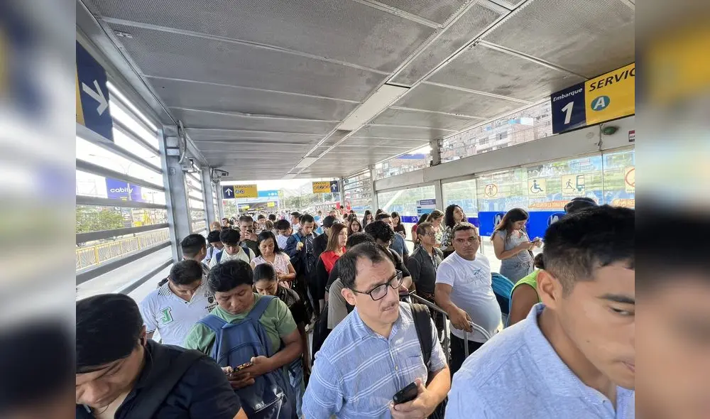 Metropolitano colapsa por segundo día consecutivo: usuarios reportan largas colas