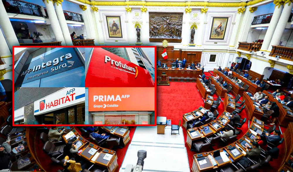 De aprobarse el dictamen de retiro AFP de hasta 4 UIT, el procedimiento de desembolso se realizaría en 4 armadas. Foto: composición LR/Andina/Congreso