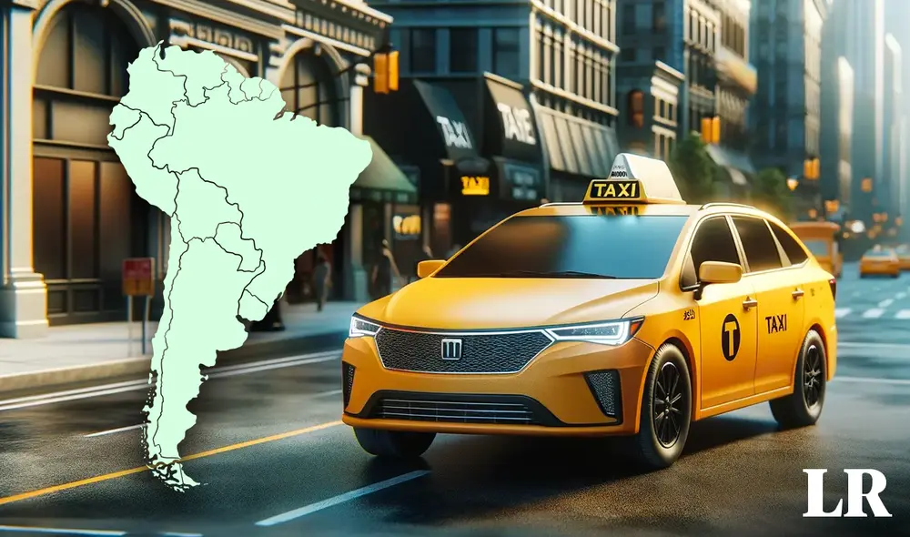 Brasil y Argentina son los países de Sudamérica donde el viaje en taxi es más barato, con una tarifa de US$1 por kilómetro. Foto: composición LR - Fabrizio Oviedo/IA