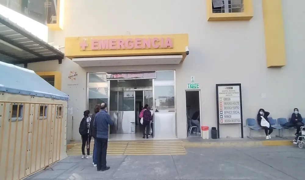 Hombre fue llevado de emergencia hasta el hospital de Arequipa. Foto: Leonela Aquino LR Hombre fue llevado de emergencia hasta el hospital de Arequipa. Foto: Leonela Aquino LR