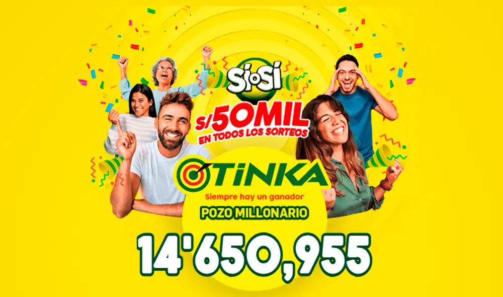 La Tinka ofrece un pozo millonario de 14,6 millones de soles. Foto: Intralot La Tinka ofrece un pozo millonario de 14,6 millones de soles. Foto: Intralot