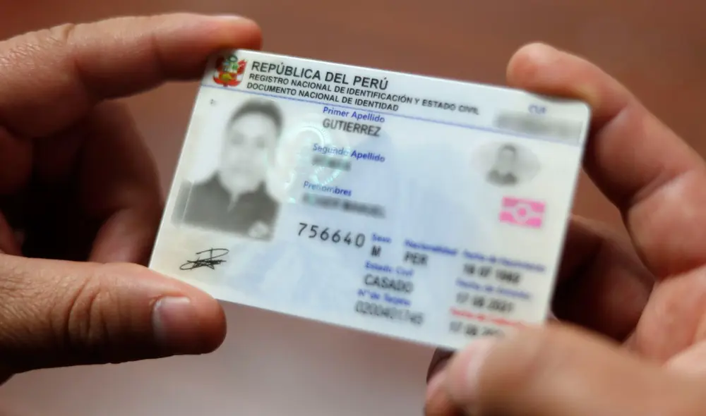 El nuevo documento nacional de identidad cuenta con atributos que favorecen la seguridad de los ciudadanos. Foto: Andina El nuevo documento nacional de identidad cuenta con atributos que favorecen la seguridad de los ciudadanos. Foto: Andina