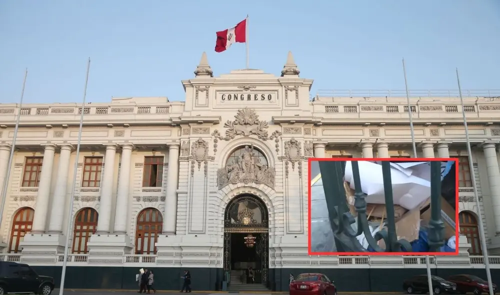 La Oficina Institucional del Congreso pidió no dañar la imagen del Parlamento al explicar que el desmonte se encontraba de forma temporal en la zona. Foto: Andina/LR