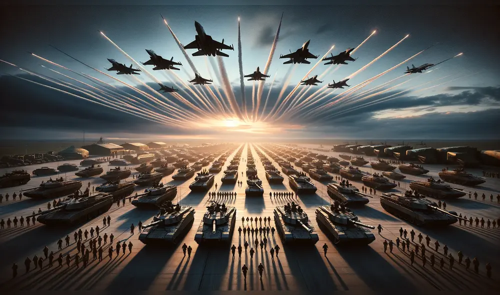 Conoce el top 5 de los países con más artillería en el mundo. Foto: IA Conoce el top 5 de los países con más artillería en el mundo. Foto: IA