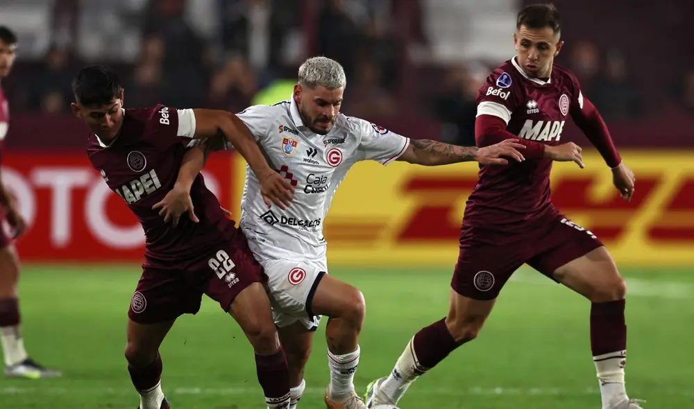 Deportivo Garcilaso enfrentó a Lanús estadio Ciudad de Lanús por la Sudamericana. Foto: AFP