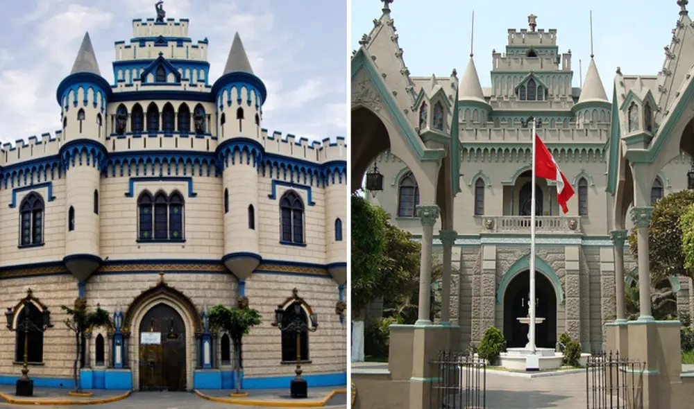 El Castillo Rospigliosi, creado en 1929 durante el mandato de Augusto B. Leguía, fue proyecto del doctor Carlos J. Rospigliosi Vigil. Foto: composición LR/ Pinterest/ Flickr.