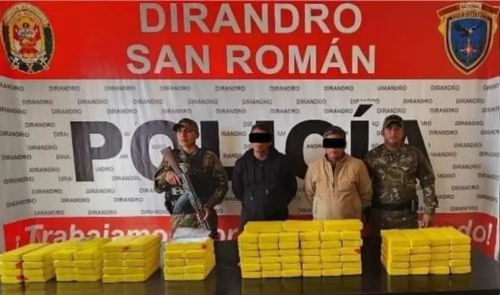 Sujetos pretendían llevar la mercadería hacia Bolivia. Foto: PNP