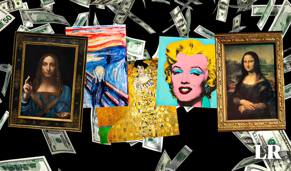 La pieza de arte más costosa bordea los 450 millones de dólares. Foto: Foto: Composición LR/Elle Deco