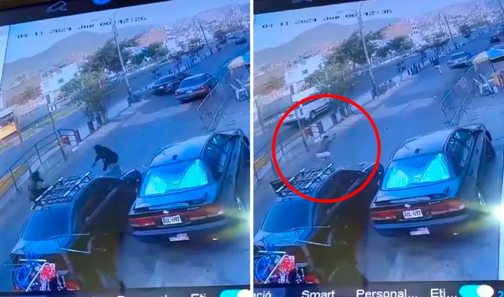 Agente fue trasladado al hospital de la Policía. Foto: composición LR/difusión