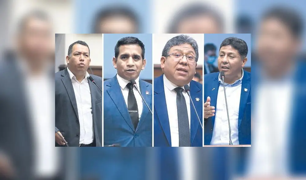 Congresistas Darwin Espinoza, Elvis Vergara, Jorge Flores y Raúl Doroteo investigados en el caso Los Niños.