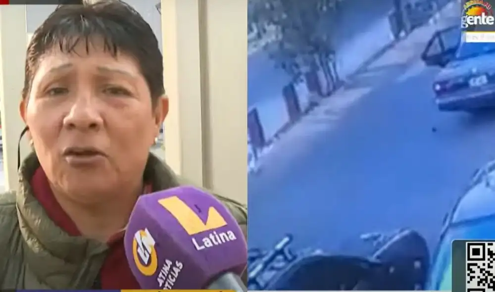 Madre del efectivo PNP herido en asalto pidió que atiendan la denuncia de su hijo. Foto: Captura Latina