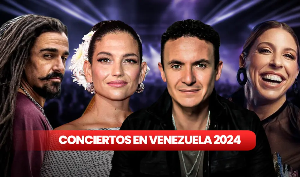 Los conciertos en Venezuela para 2024 traerán a los mejores exponentes de la música. Foto: composición Jazmin Ceras/LR Los conciertos en Venezuela para 2024 traerán a los mejores exponentes de la música. Foto: composición Jazmin Ceras/LR