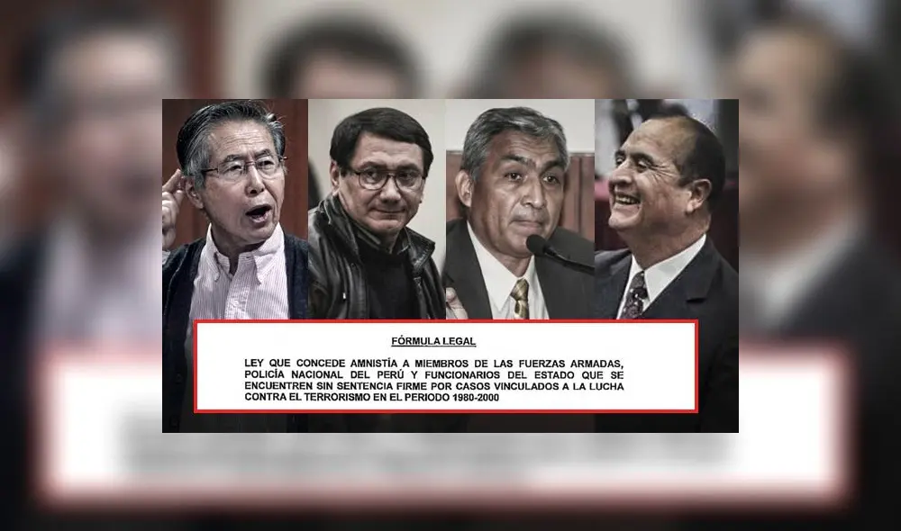 Alberto Fujimori y su socio Vladimiro Montesinos pueden ser favorecidos con el proyecto de Montoya, lo mismo que los exmiembros del grupo Colina Pichiligue y Martín Rivas. (Foto composición: La República)