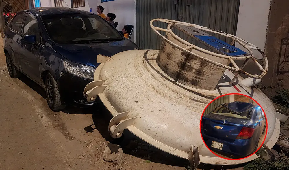 La tapa del vehículo habría explotado y lanzado a la víctima varios metros, lo que produjo su muerte instantánea. Foto: Mirian Torres/La República La tapa del vehículo habría explotado y lanzado a la víctima varios metros, lo que produjo su muerte instantánea. Foto: Mirian Torres/La República