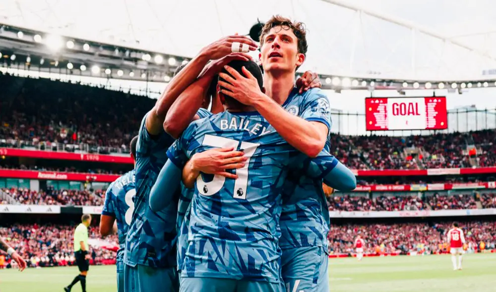 Aston Villa abrió el marcador en la recta final del partido. Foto: Aston Villa. Aston Villa abrió el marcador en la recta final del partido. Foto: Aston Villa.