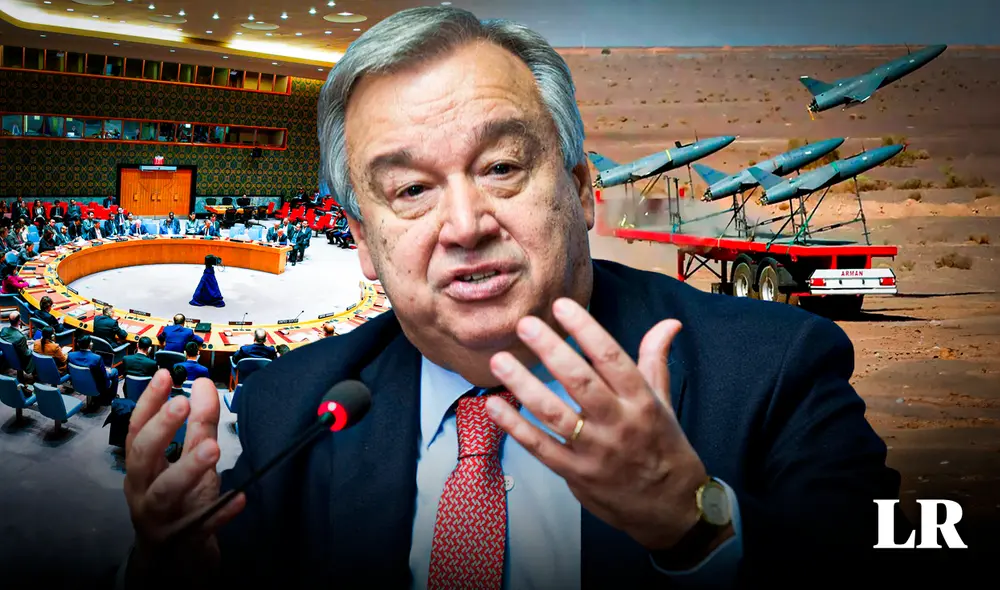 El secretario general de la ONU, António Guterres, pidió el cese de hostilidades en Irán. Foto: composición LR/AFP