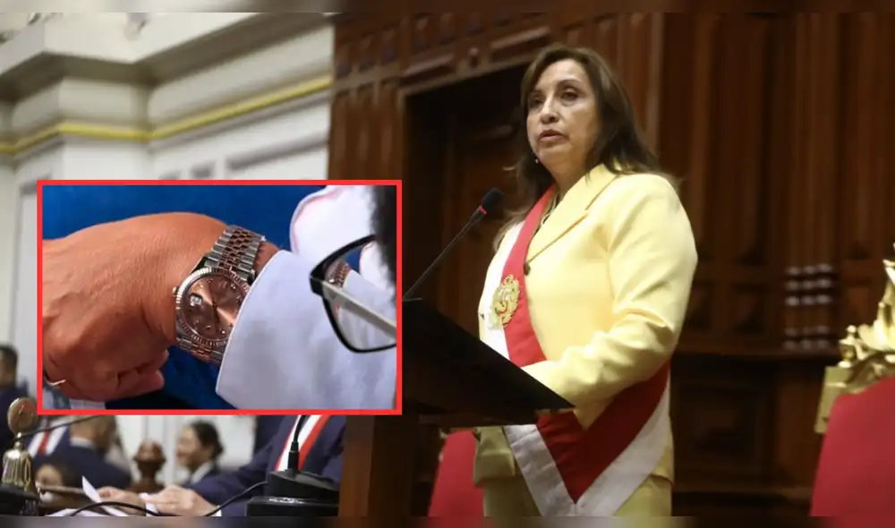 En un comienzo, Dina Boluarte no pudo aclarar a profundidad ante los peruanos el origen de los relojes de marca Rolex. Foto: composición LR/ Andina..