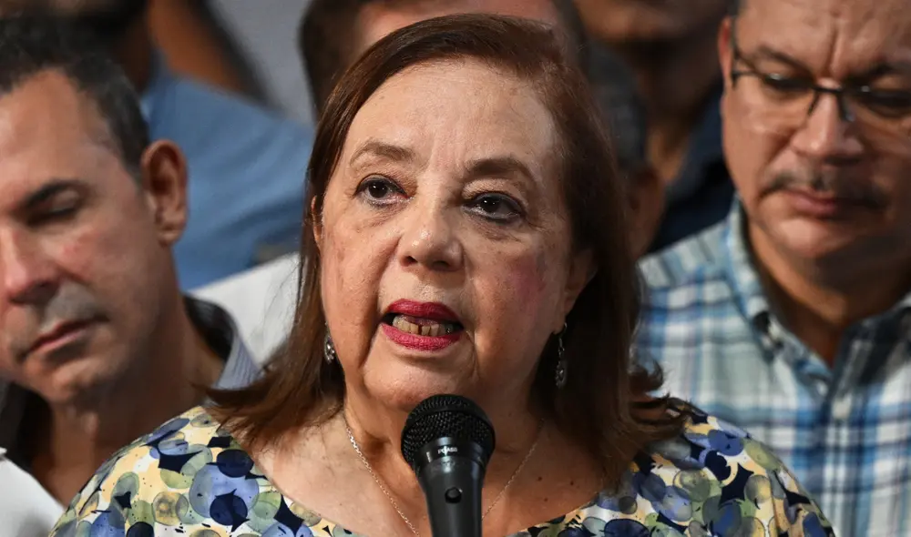 Corina Yoris no logró inscribir su candidatura debido a impedimentos en la plataforma del CNE. Foto: AFP Corina Yoris no logró inscribir su candidatura debido a impedimentos en la plataforma del CNE. Foto: AFP