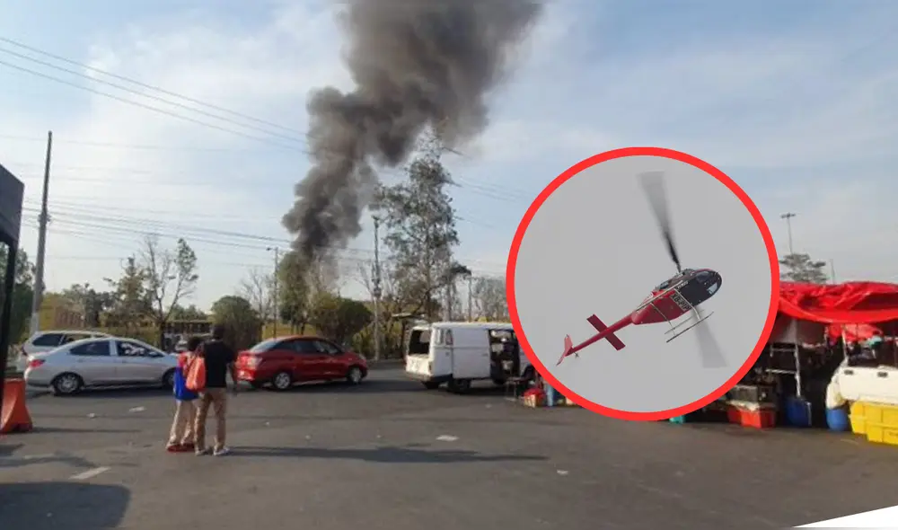 La aeronave perdió el control y terminó en medio de la ciudad. Foto: Composición LR \ X La aeronave perdió el control y terminó en medio de la ciudad. Foto: Composición LR \ X