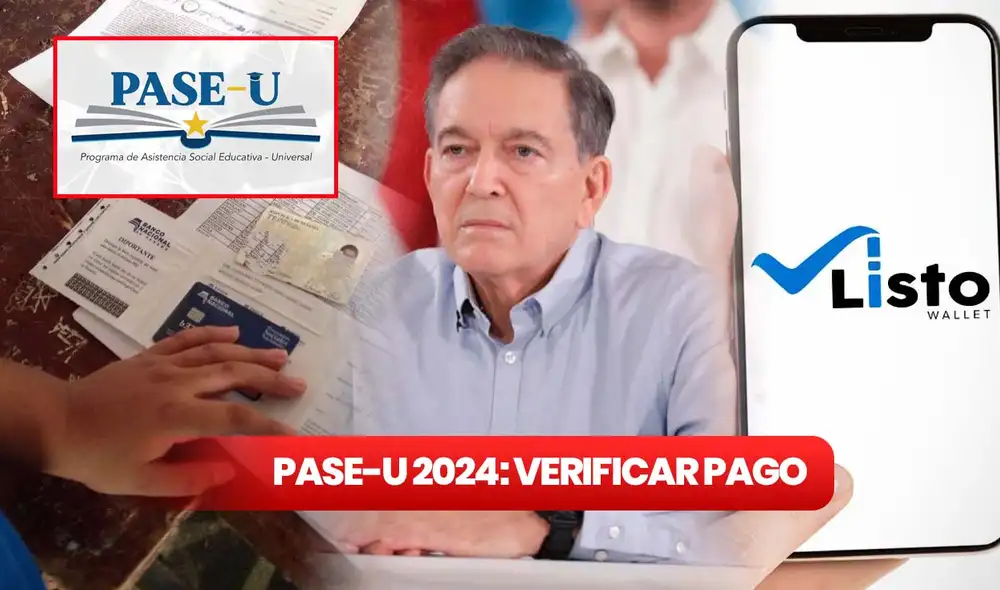 El pago del PASE-U 2024 se entregará durante el ciclo educativo a los estudiantes sobresalientes. Foto: composición LR/ Ifarhu/ X Nito Cortizo/ Listo Wallet El pago del PASE-U 2024 se entregará durante el ciclo educativo a los estudiantes sobresalientes. Foto: composición LR/ Ifarhu/ X Nito Cortizo/ Listo Wallet