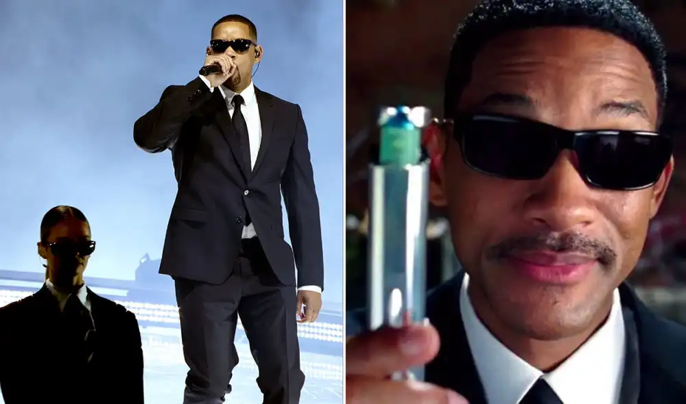 Will Smith, de 55 años, se presentó en Coachella con su clásico personaje de 'Hombres de negro'. Foto: composición LR/X betchesluvthis/difusión