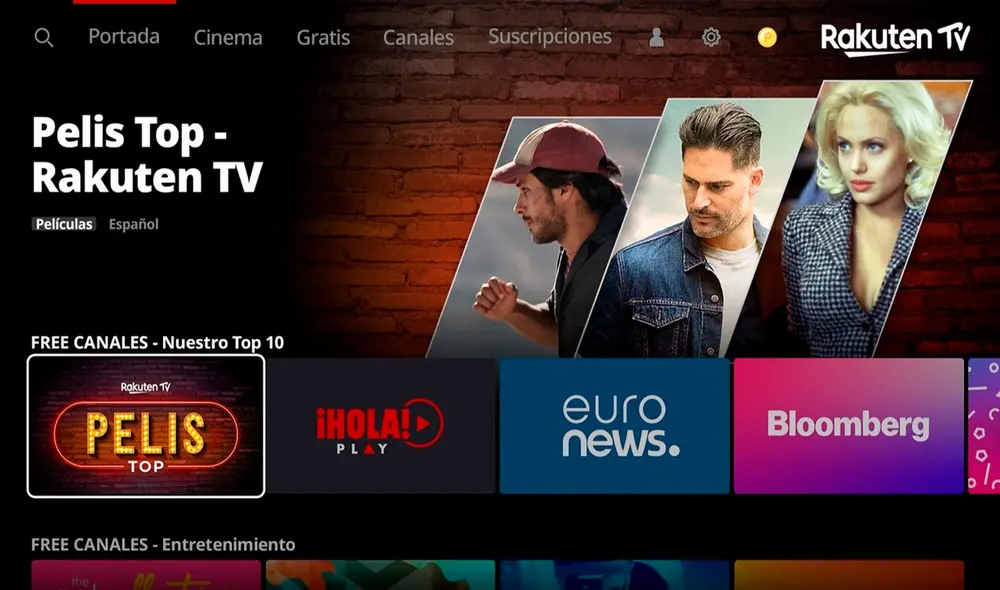 Rakuten TV también ofrece películas y series de paga. Foto: Xataka