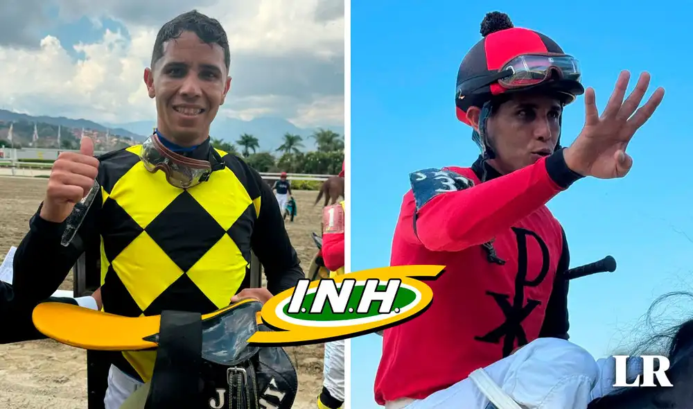 Francisco Quevedo y Jhonatan Aray condujeron a los ejemplares Vino Tinto y Orange Blue el último 14 de abril. Foto: composición LR / INH / Hipismo.net