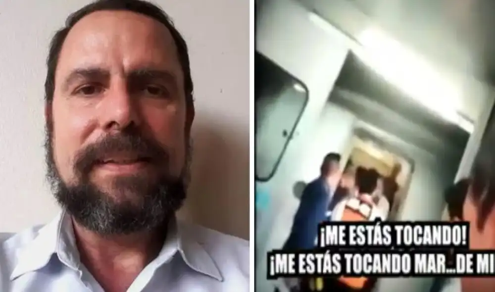 La aerolínea Latam condenó la agresión del sacerdote a la aeromoza. Foto: composición LR/Andina/Panorama