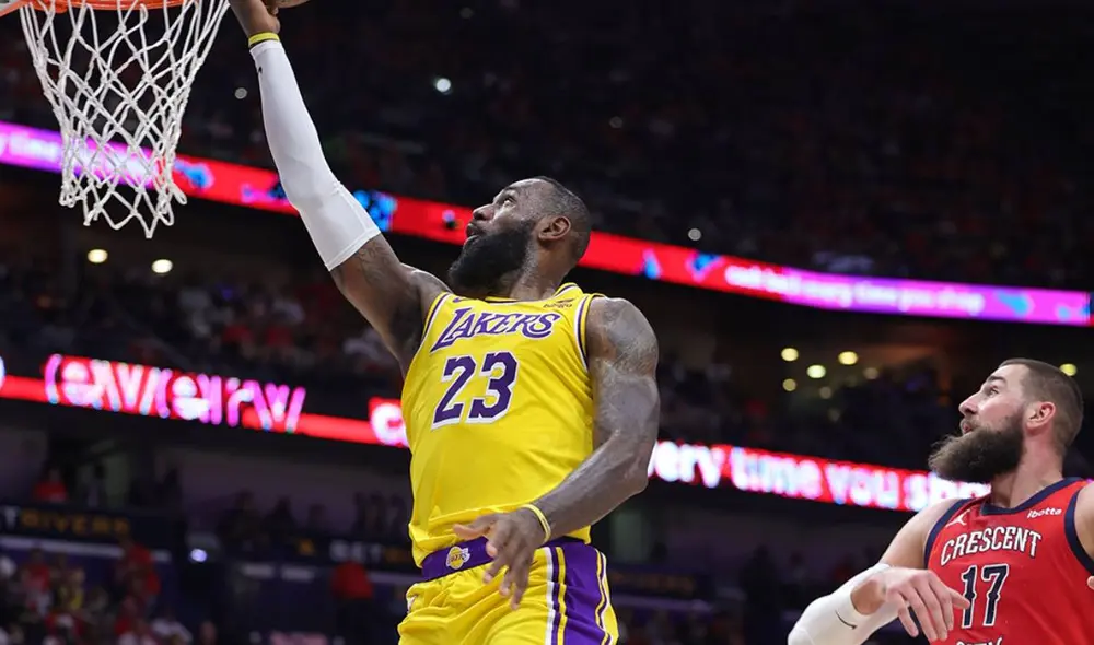 LeBron James se alzó como uno de los máximos anotadores de la noche. Foto: Lakers