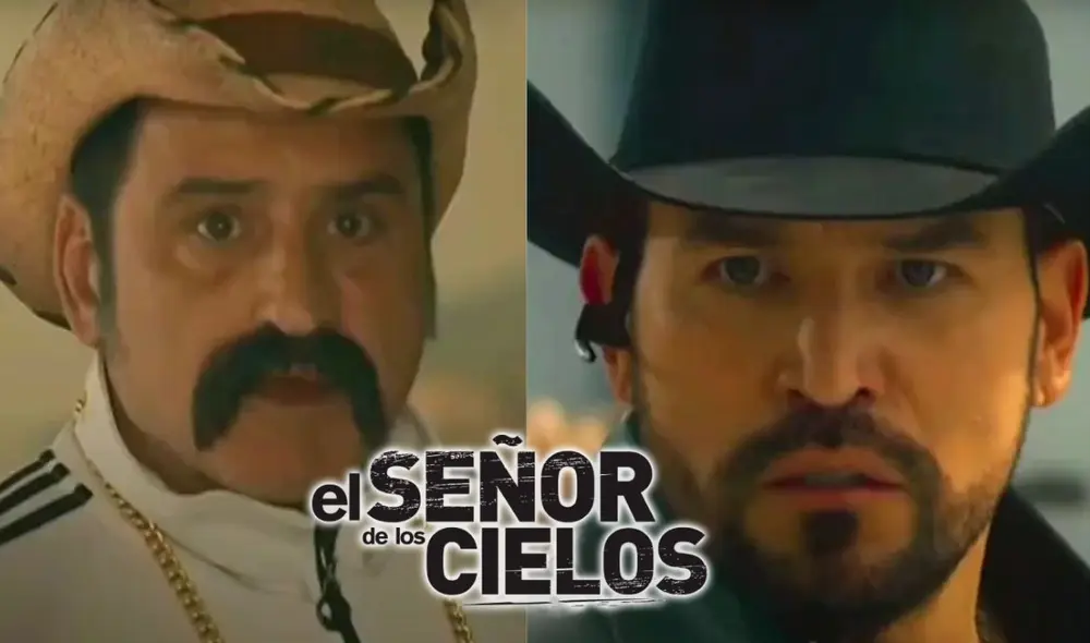 'El señor de los cielos 9': Aurelio Casillas apunta al 'Cabo' con un lanzagranadas. Foto: composición LR/ Telemundo