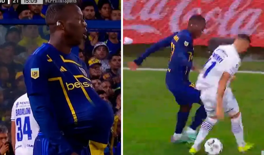 Luis Advíncula fue titular en la victoria de Boca Juniors ante Godoy Cruz por la Copa de la Liga. Foto: captura/ESPN