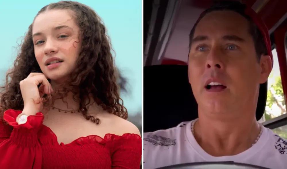 Adriana Campos Salazar debutó como la hija de Tito en  'Al fondo hay sitio'.  Foto: composición LR/captura Instagram/ YouTube