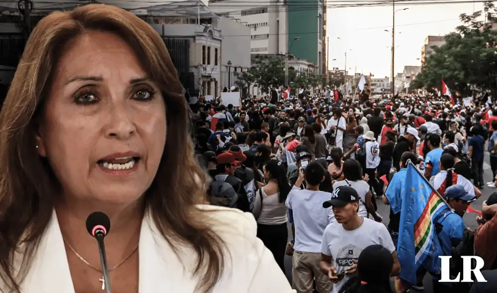 Dina Boluarte se enfrenta nuevamente al rechazo de la población. Foto: composiciónLR/difusión