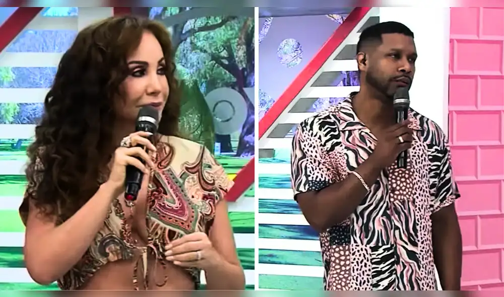 La presentadora Janet Barboza le responde a Edson Dávila. Foto: composición/LR/AméricaHoy
