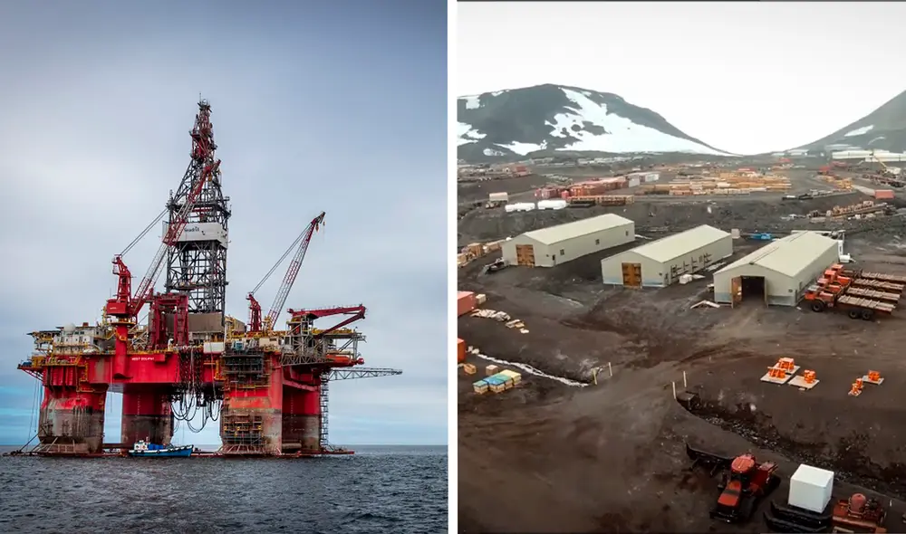 En la Antártida solo está permitido la construcción de bases científicas. Foto: composición LR/Residuos Profesional En la Antártida solo está permitido la construcción de bases científicas. Foto: composición LR/Residuos Profesional
