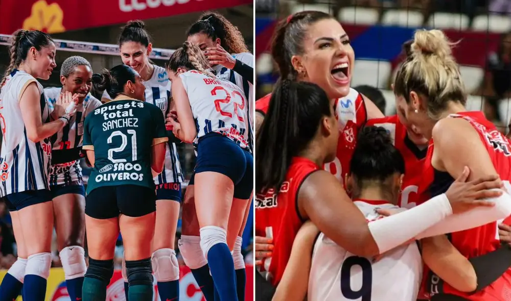 Alianza Lima vs. San Martín jugarán dos partidos para definir al campeón. Foto: composición LR/Alianza Lima vóley/USMP Voley